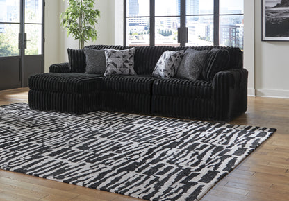 Ashley Midnight-Madness 3-Piece Sectional with Chaise