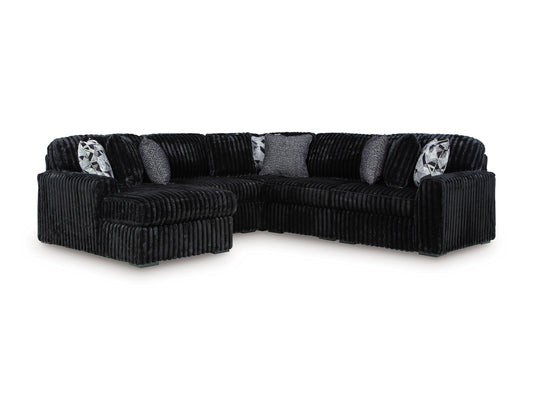 Ashley Midnight-Madness 5-Piece Sectional with Chaise