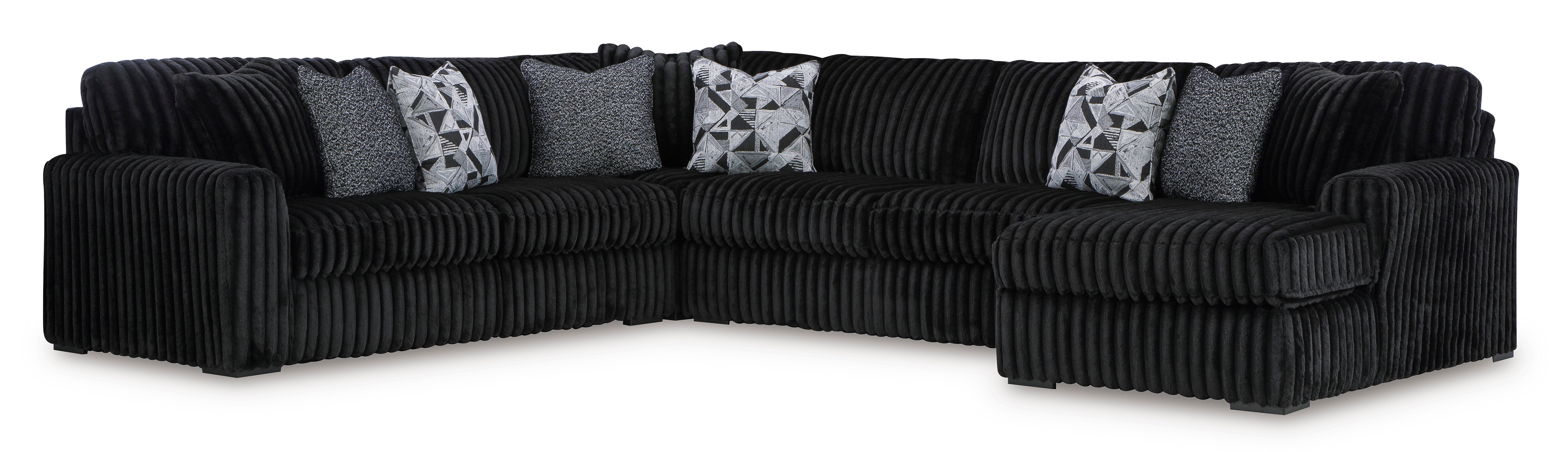 Ashley Midnight-Madness 4-Piece Sectional with Chaise – Levin