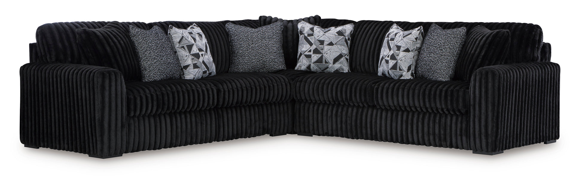 Ashley Midnight-Madness 3-Piece Sectional Onyx