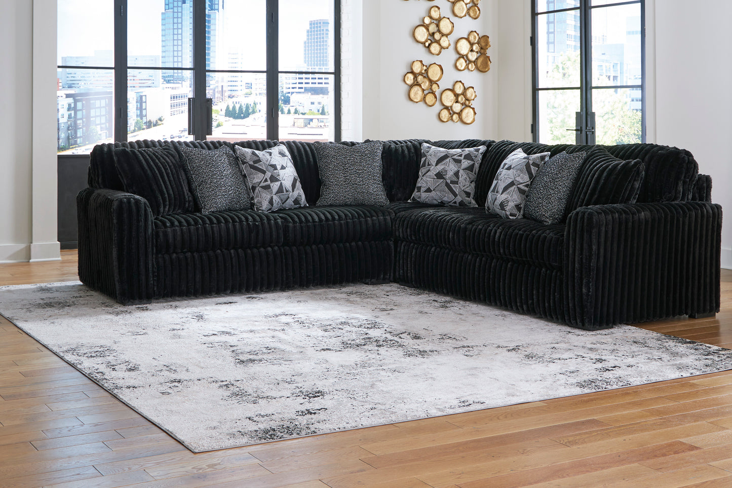 Ashley Midnight-Madness 3-Piece Sectional