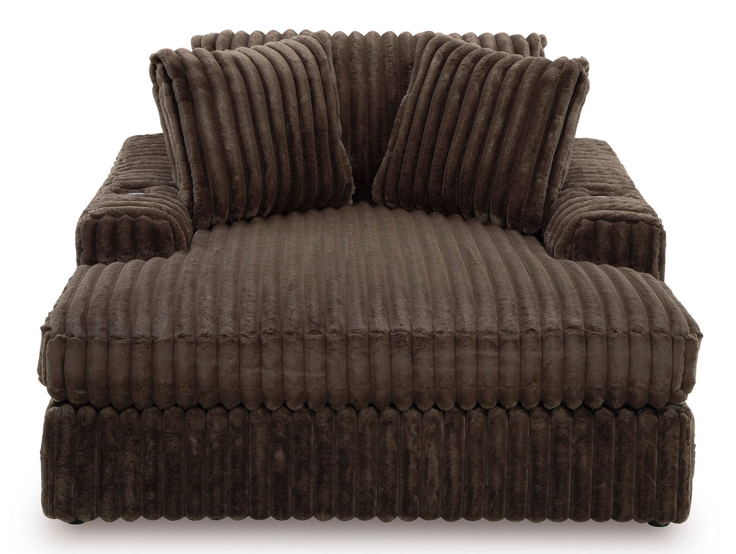 Ashley Midnight-Madness Oversized Chaise Chocolate