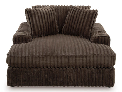 Ashley Midnight-Madness Oversized Chaise Chocolate