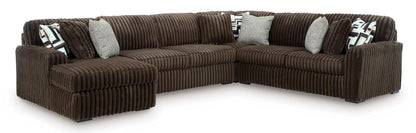 Ashley Midnight-Madness 4-Piece Sectional with Chaise