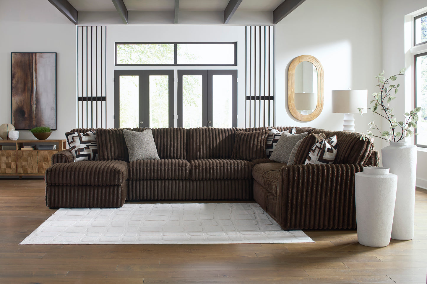 Ashley Midnight-Madness 4-Piece Sectional with Chaise