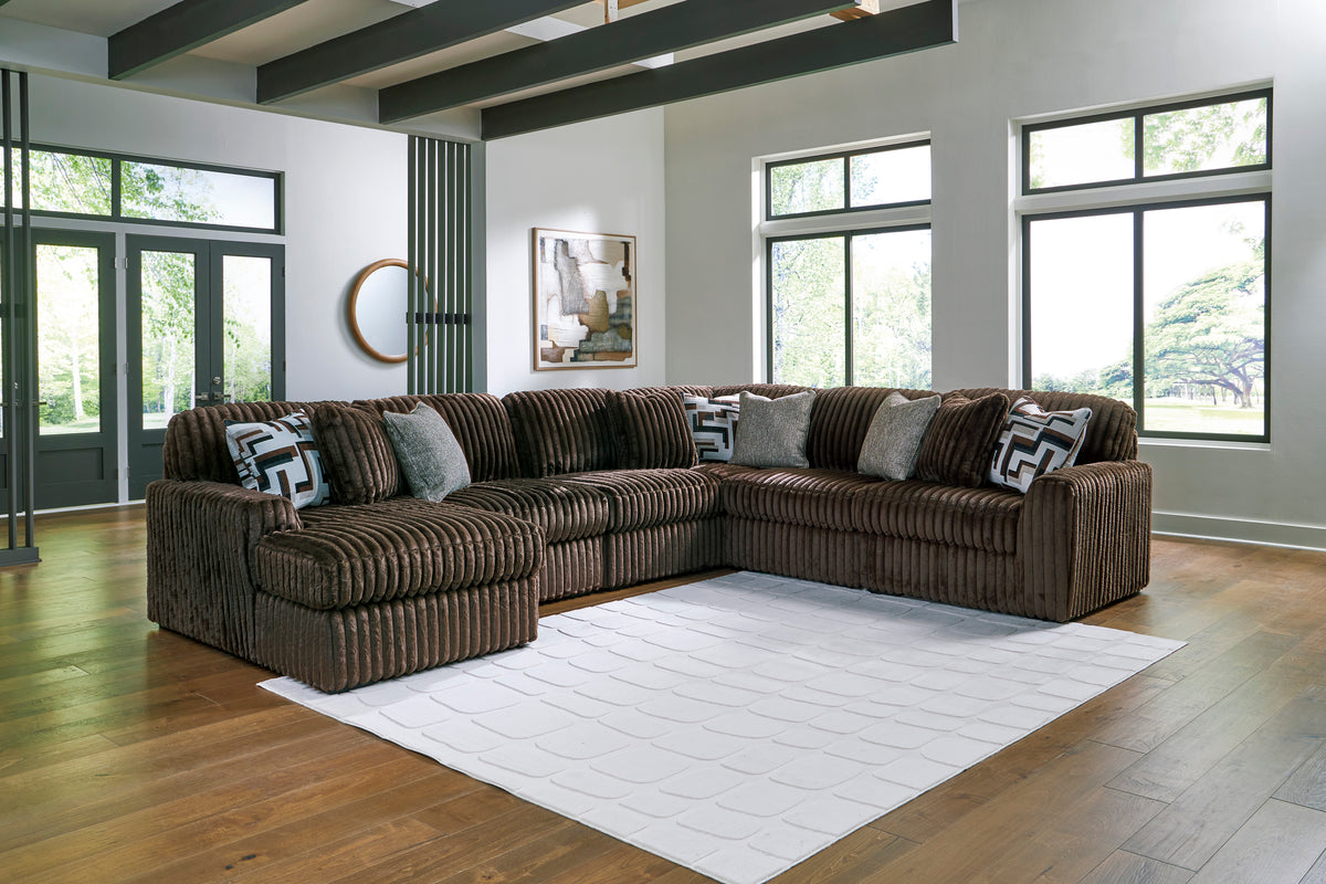 Ashley Midnight-Madness 6-Piece Sectional with Chaise