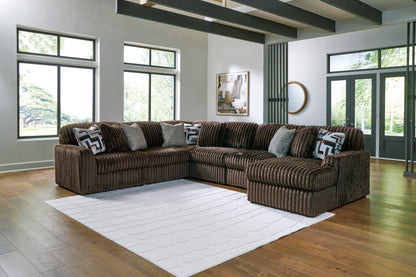 Ashley Midnight-Madness 6-Piece Sectional with Chaise