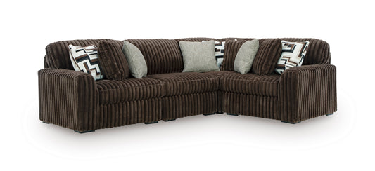 Ashley Midnight-Madness 4-Piece Sectional Chocolate