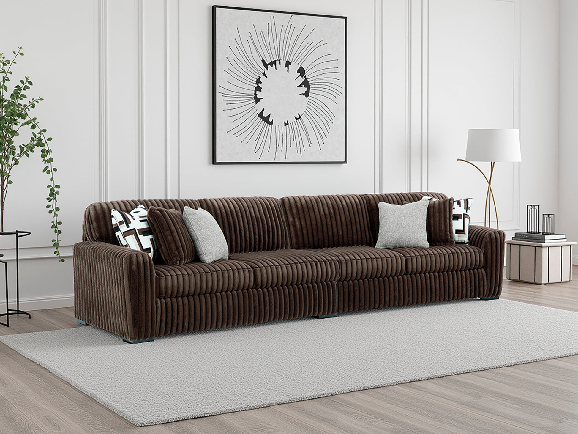 Ashley Midnight-Madness 2-Piece Sectional Chocolate