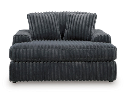 Ashley Midnight-Madness Oversized Chaise Gunmetal