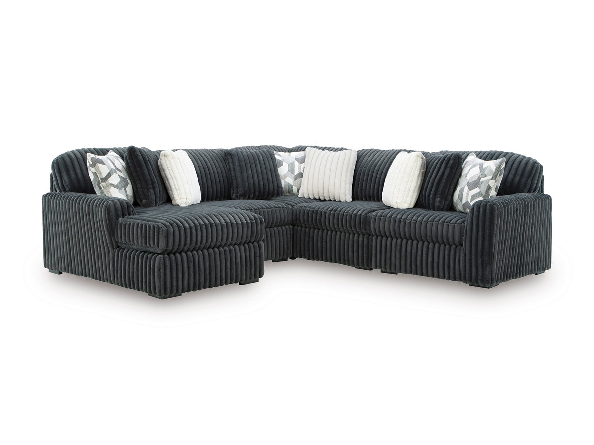 Ashley Midnight-Madness 5-Piece Sectional with Chaise