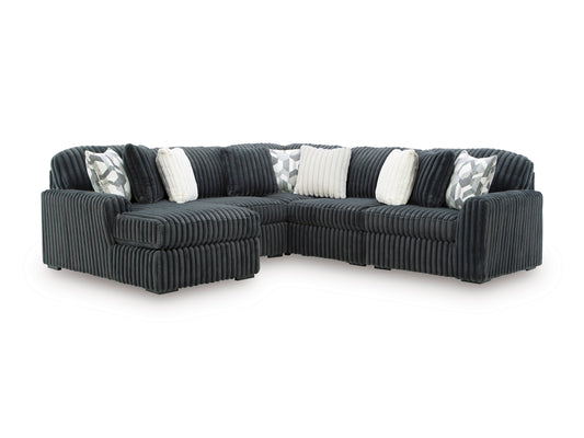 Ashley Midnight-Madness 5-Piece Sectional with Chaise