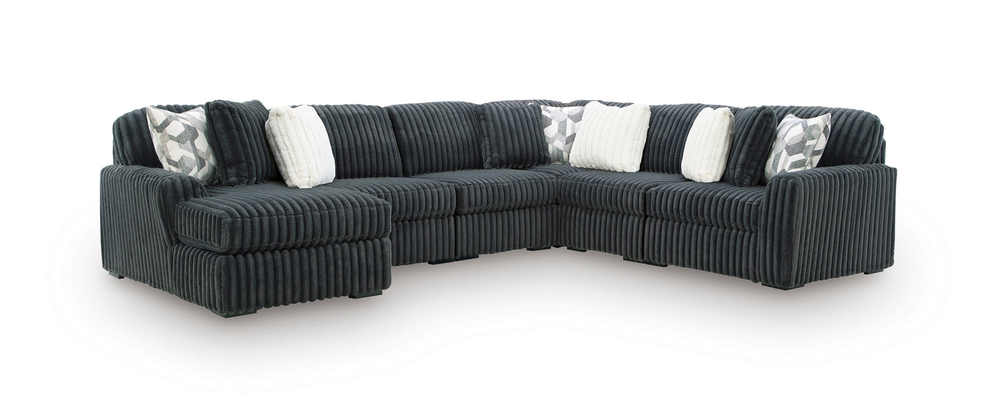Ashley Midnight-Madness 6-Piece Sectional with Chaise