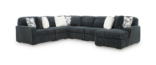 Ashley Midnight-Madness 6-Piece Sectional with Chaise - alternate view