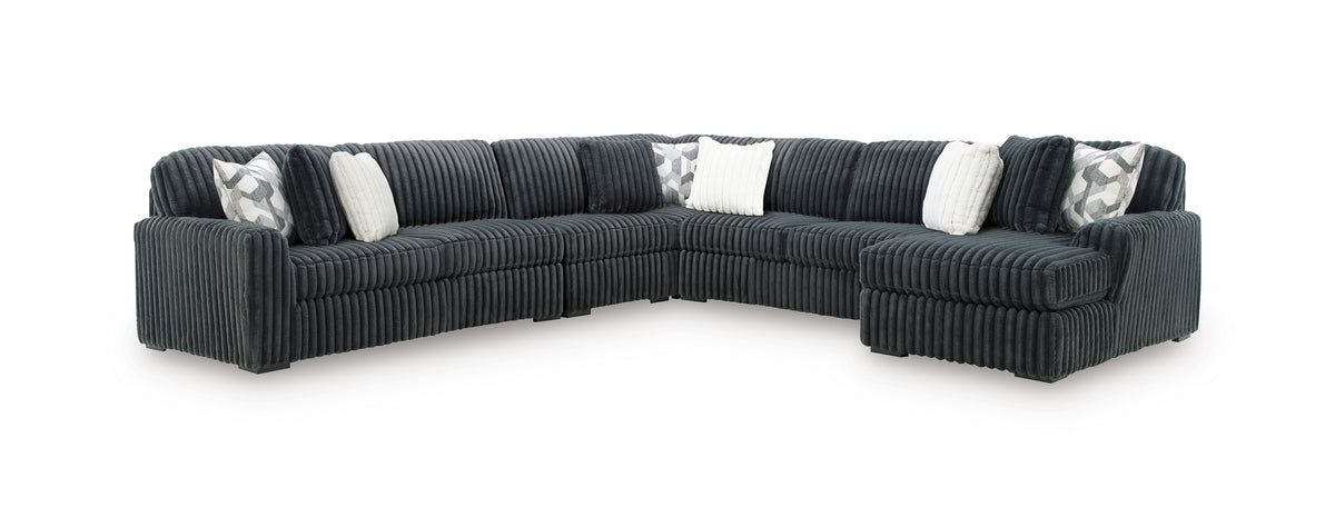 Ashley Midnight-Madness 5-Piece Sofa Sectional with Chaise