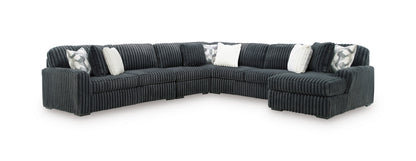 Ashley Midnight-Madness 5-Piece Sofa Sectional with Chaise