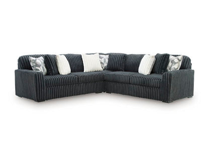 Ashley Midnight-Madness 3-Piece Sectional Gunmetal