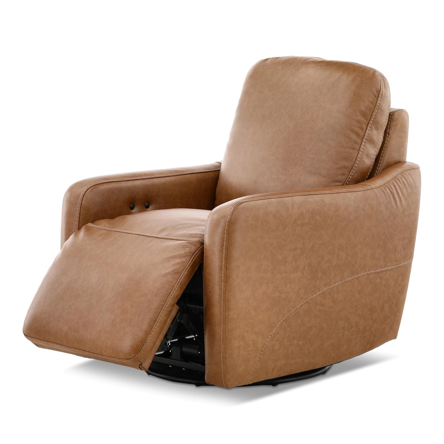 Brea Leather Power Swivel Recliner