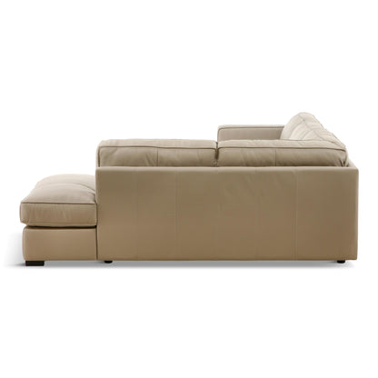 Copenhagen 2-Piece Leather Sectional with Chaise