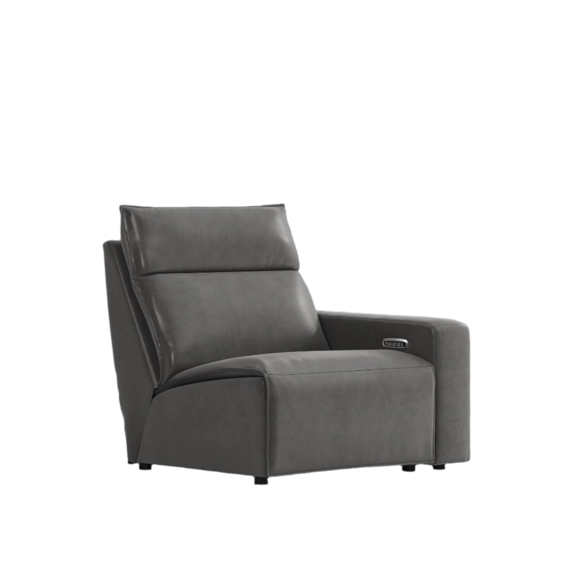 Modular Two Right Arm Facing Power Recliner - Charcoal