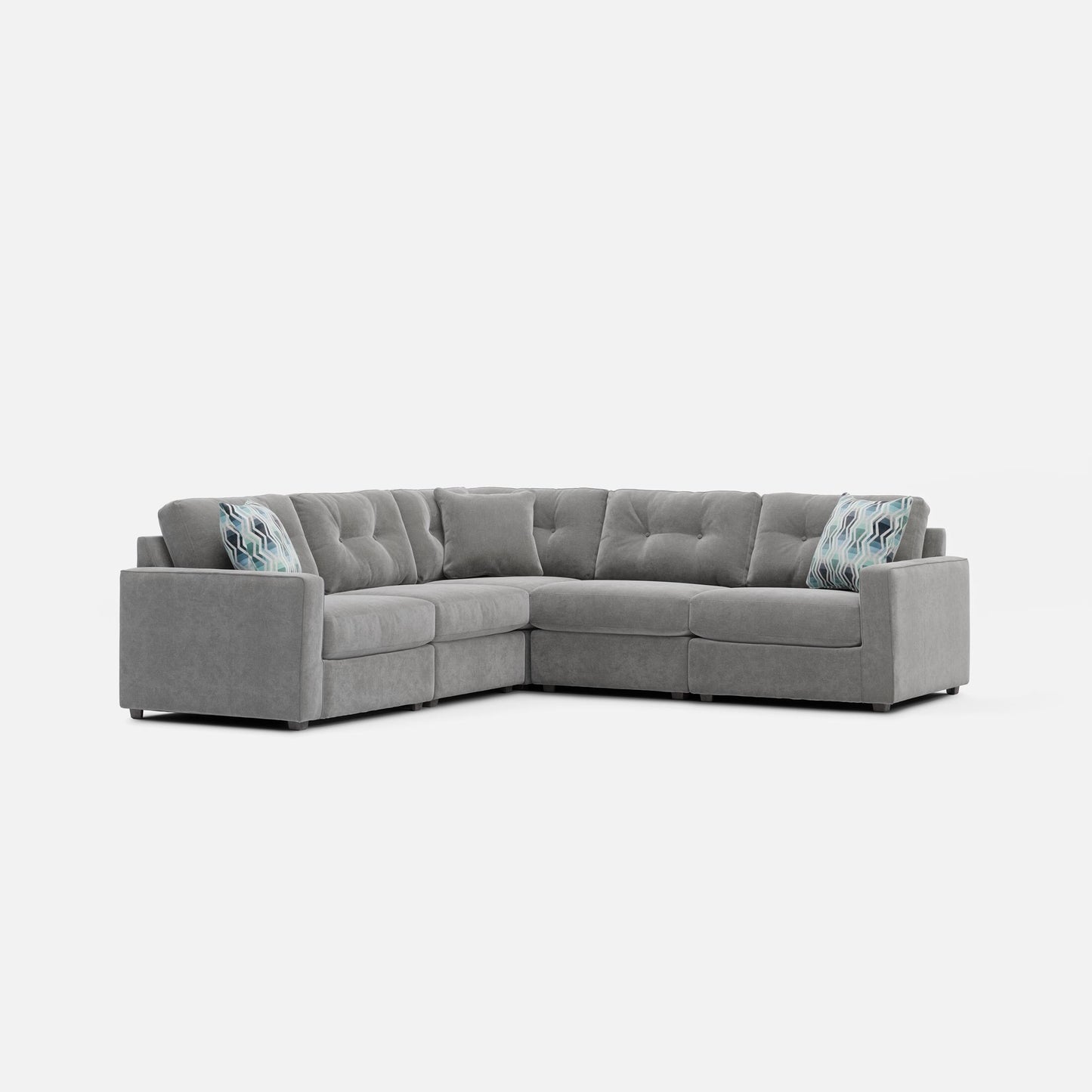 Modular One 5-Piece Sectional - Granite