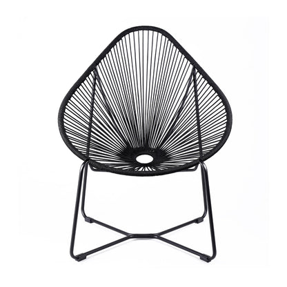 Acapulco Indoor Outdoor Steel Papasan Lounge Chair