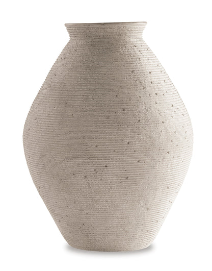 Ashley Hannela Vase 12" Tan