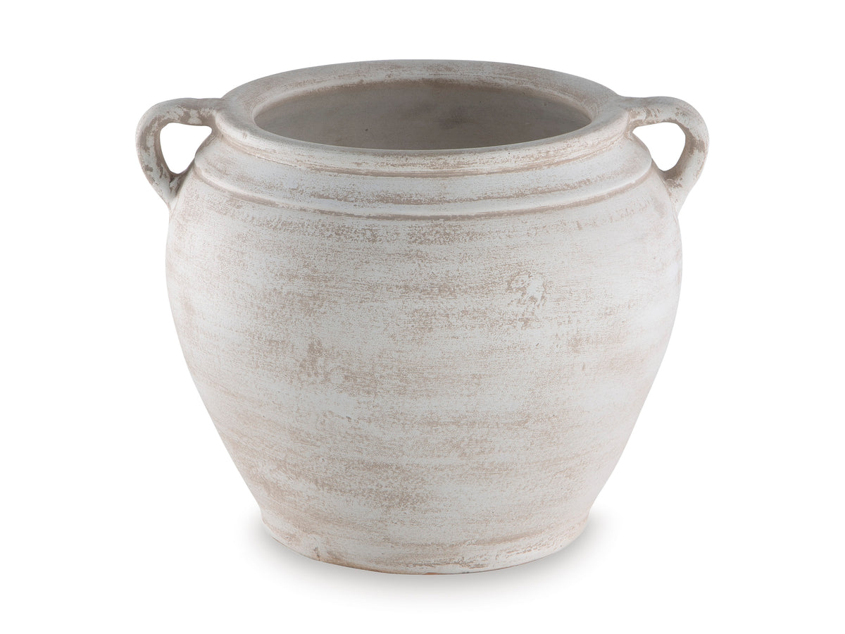 Ashley Meadie Vase with Handles White