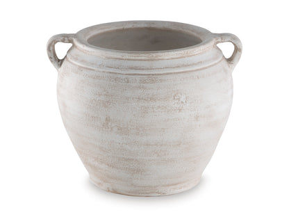 Ashley Meadie Vase with Handles White