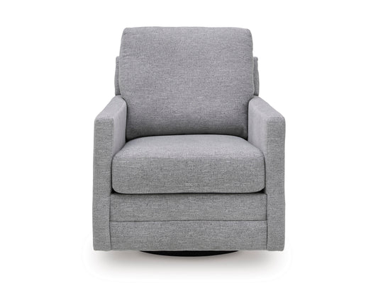 Freybourne Next-Gen Nuvella Swivel Accent Chair Pewter