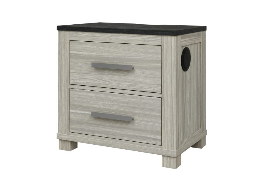 Lakin Nightstand with USB and Speaker