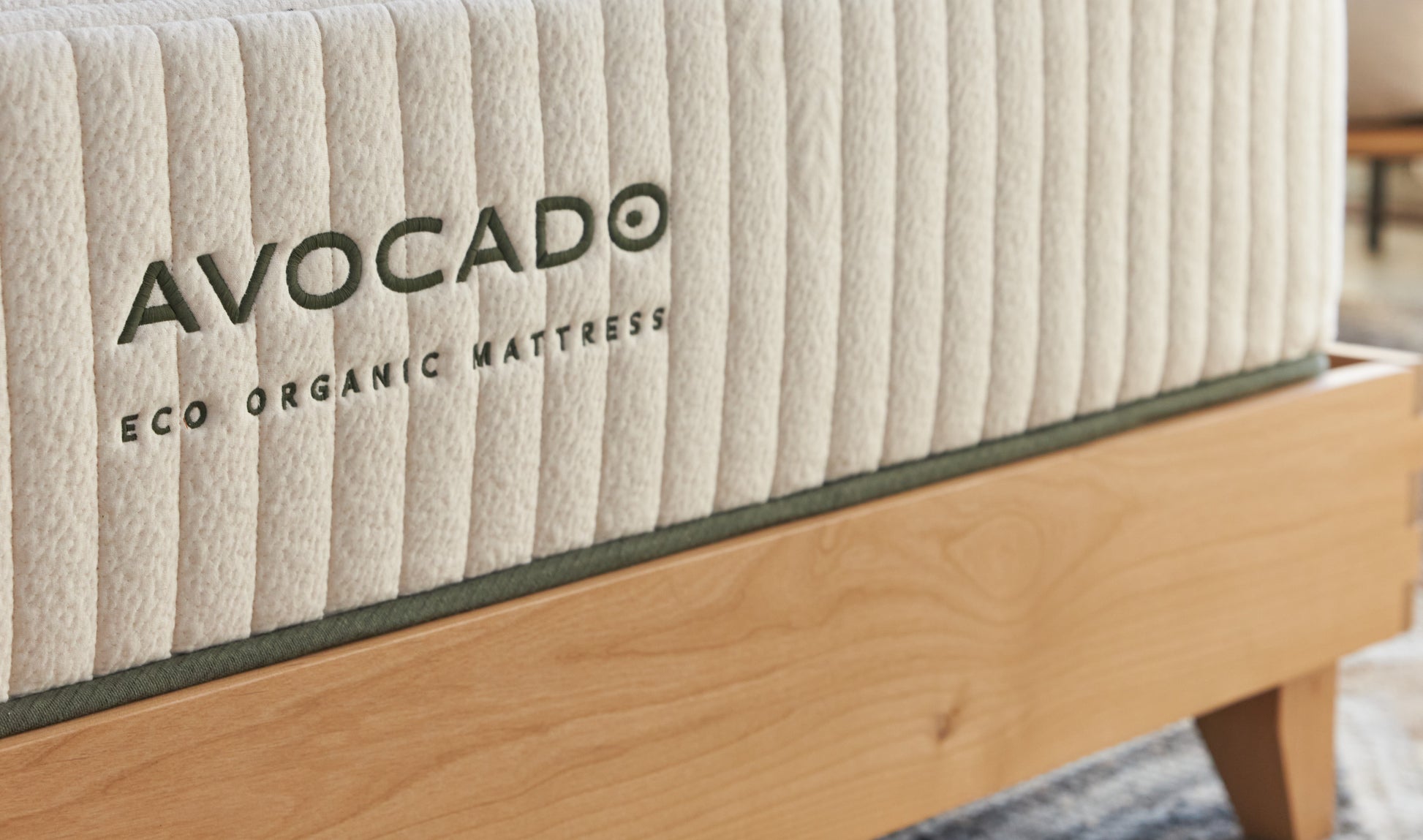 Avocado Blonde City Bed Frame with Headboard