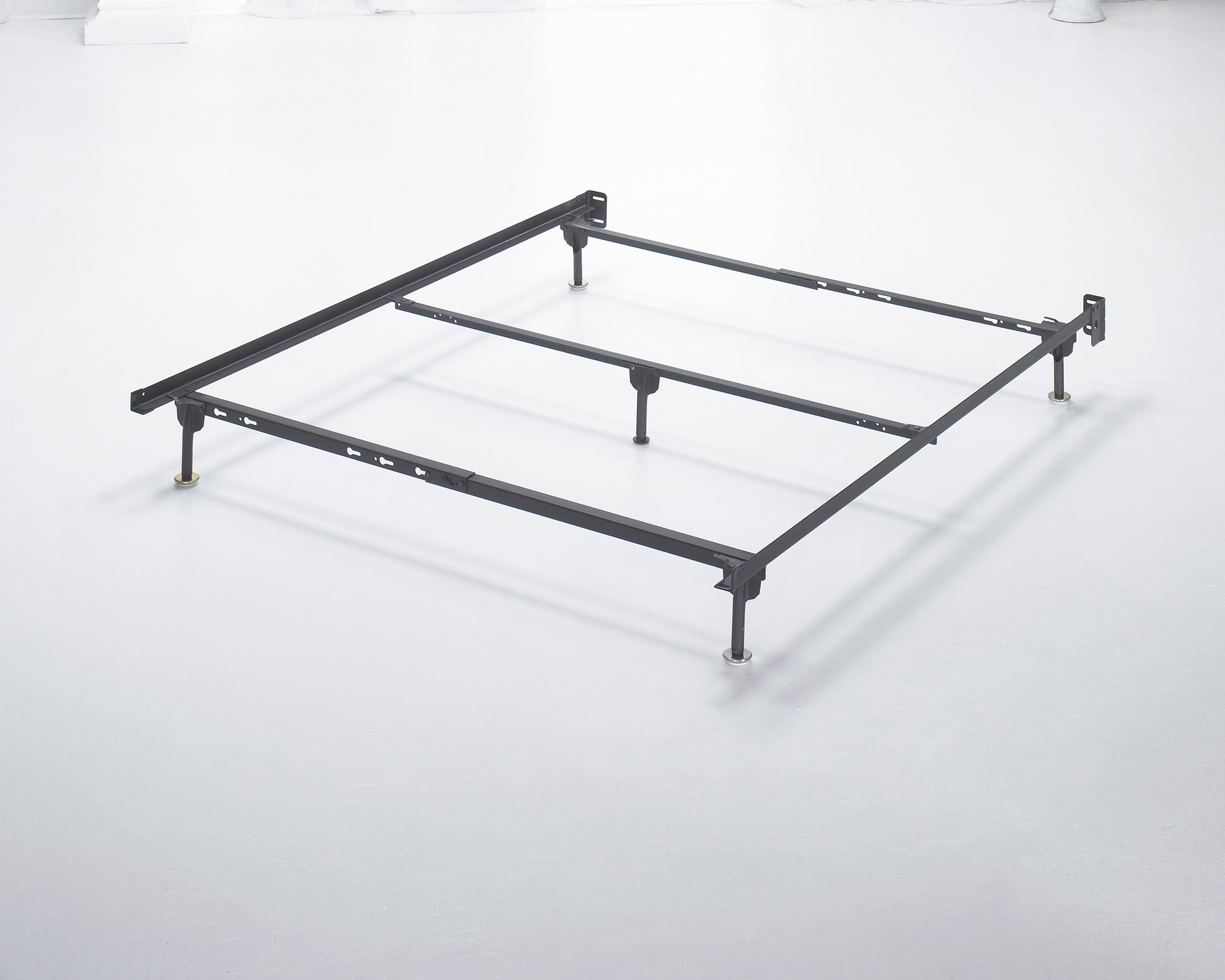 Frames and Rails Queen Bolt on Metal Platform Bed Frame