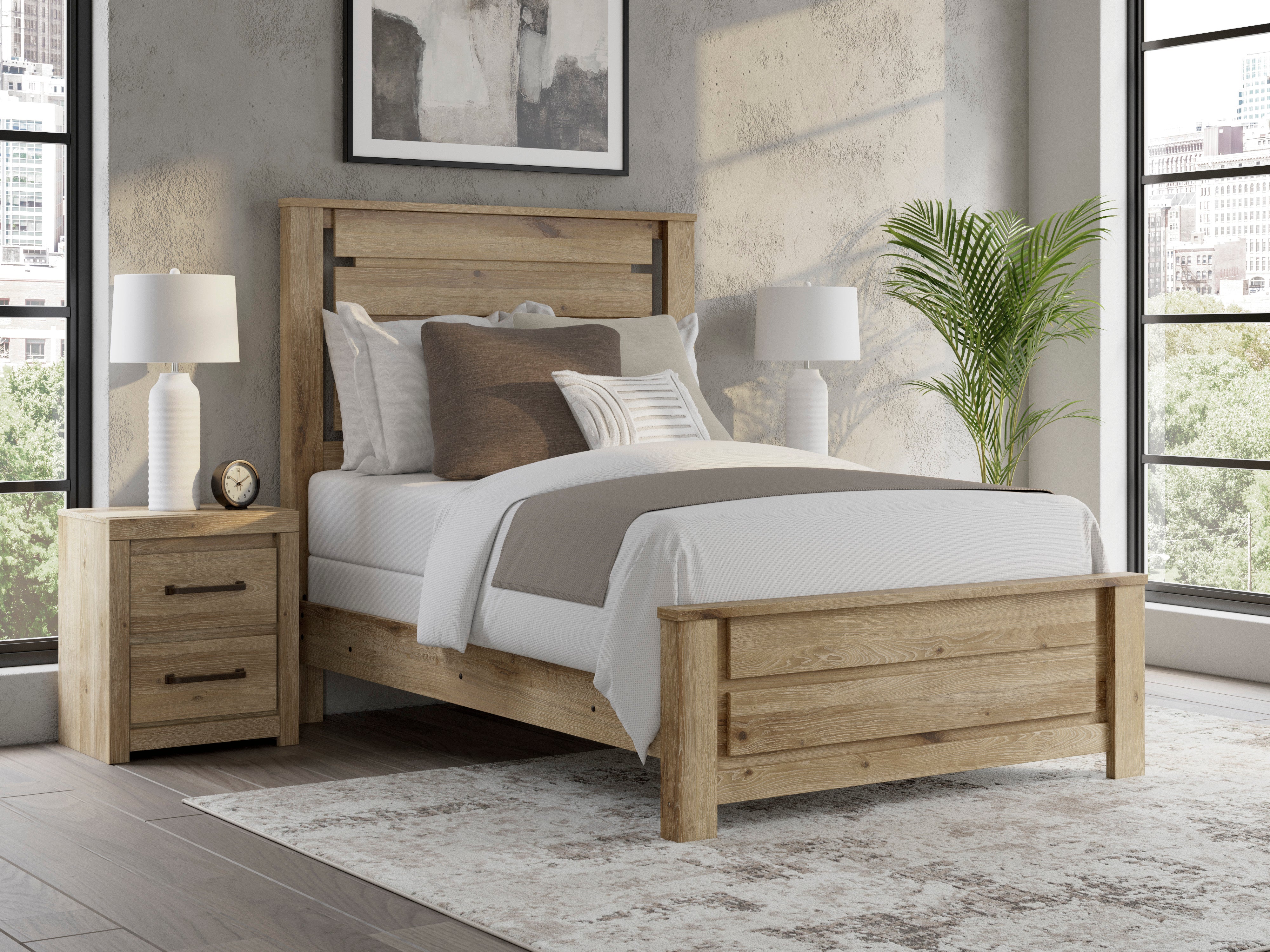 Brozmont Panel Bed – Levin Furniture