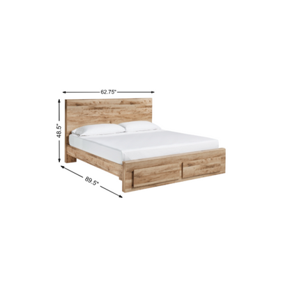 Ashley Hyanna Queen Panel Storage Bed with 2 Storage Drawers