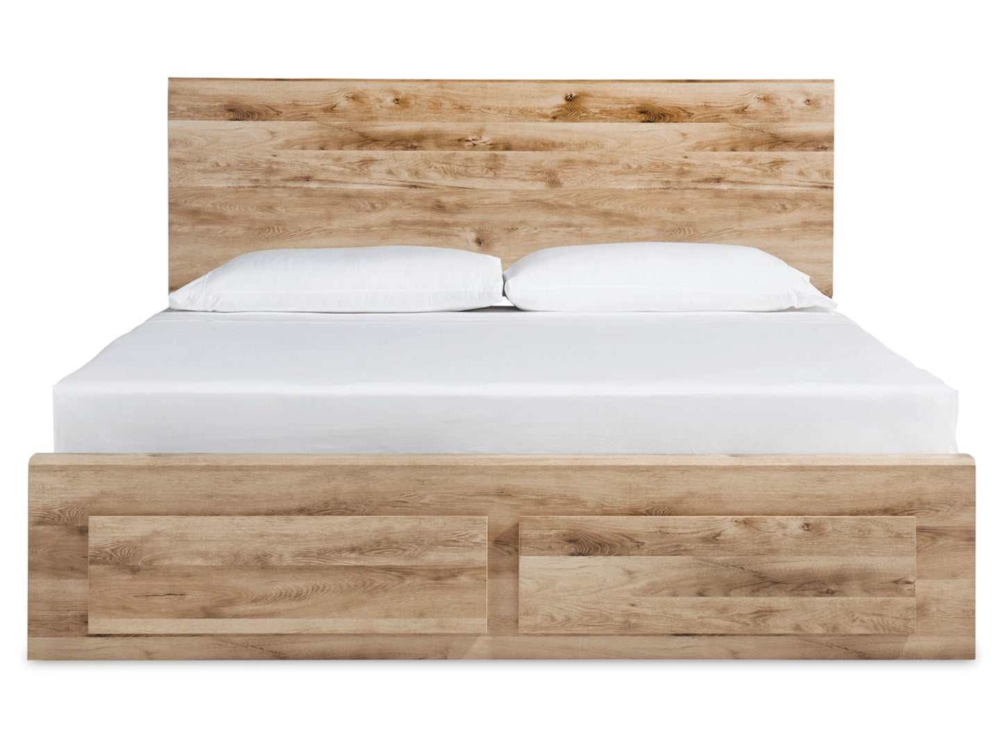 Queen panel storage bed with 1