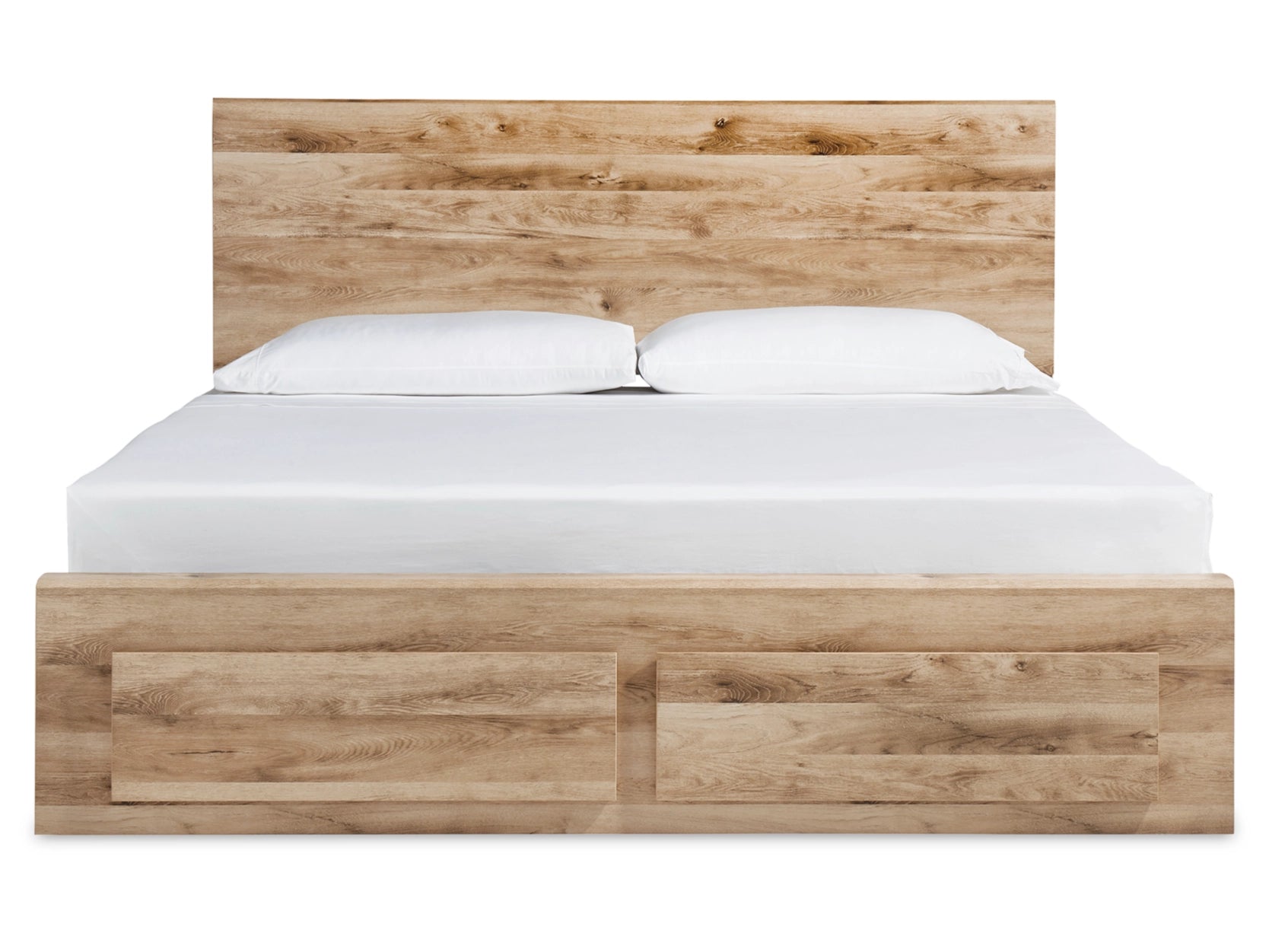 Queen panel storage bed with 1