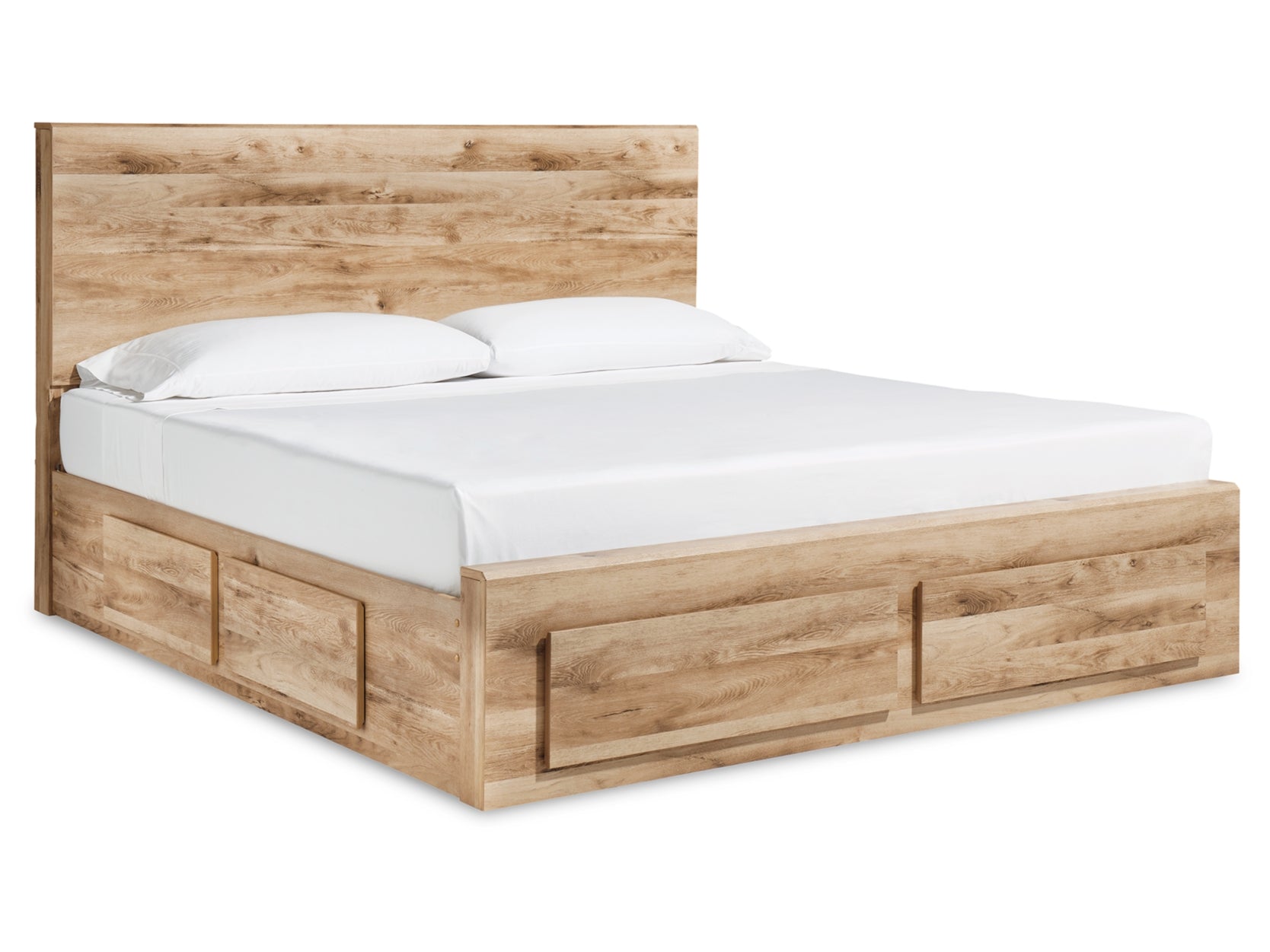 Queen panel storage bed with 1