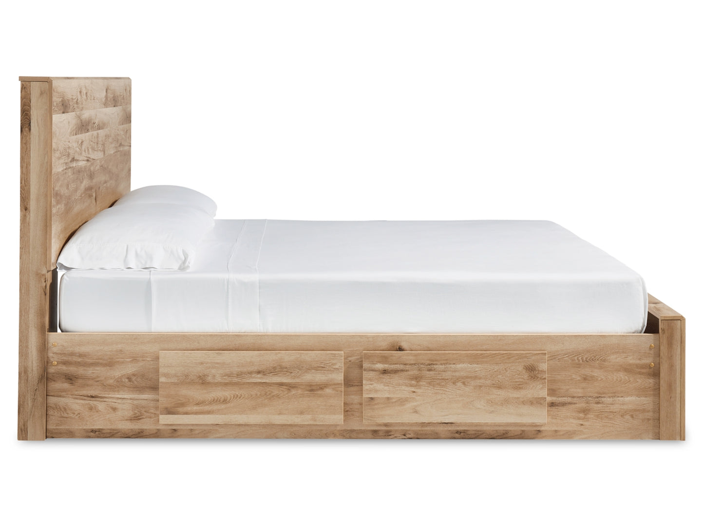 Queen panel storage bed with 1