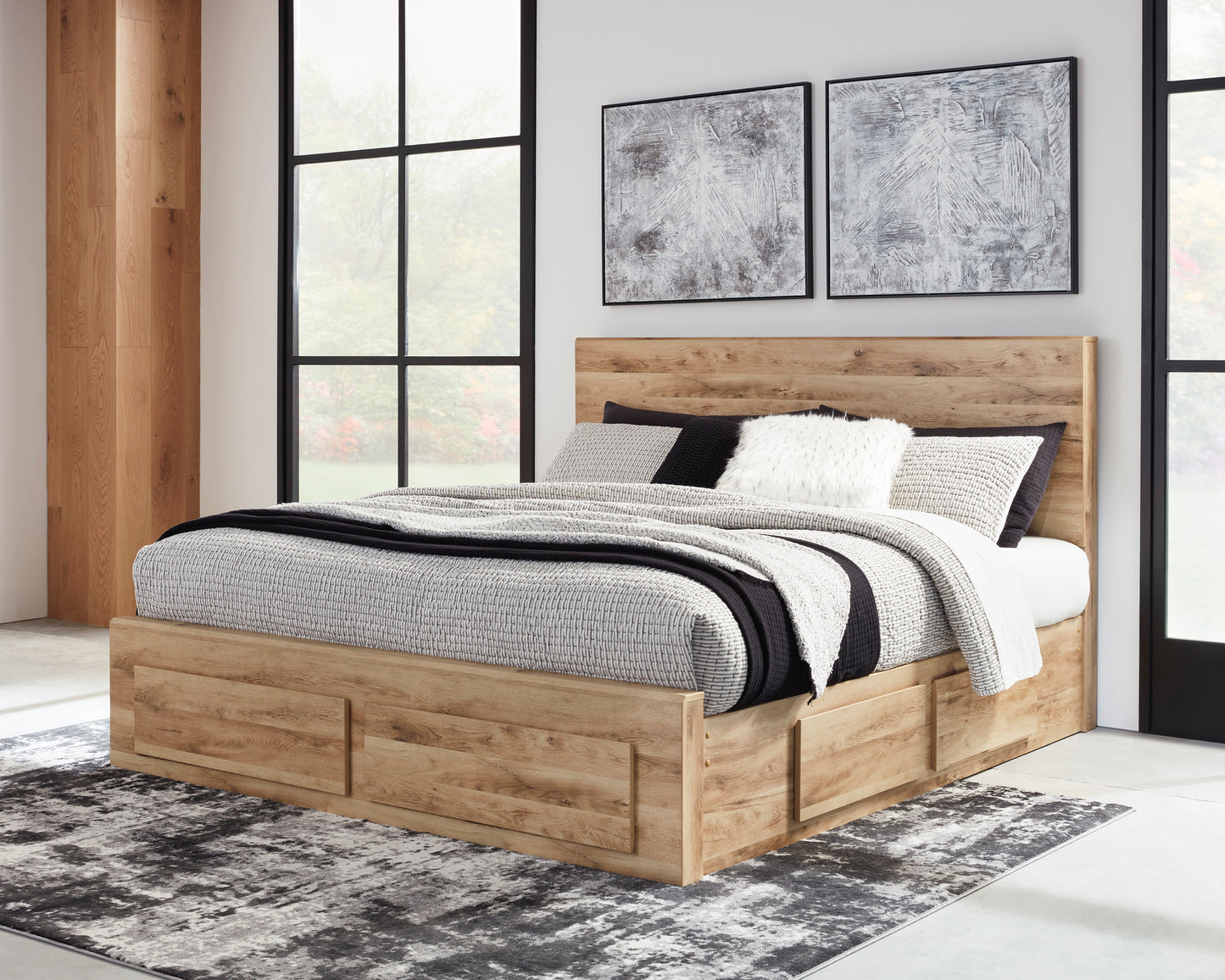 Ashley Hyanna Queen Panel Storage Bed with 6 Storage Drawers