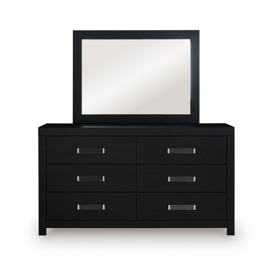 Ashley Raechalla Dresser and Mirror Black