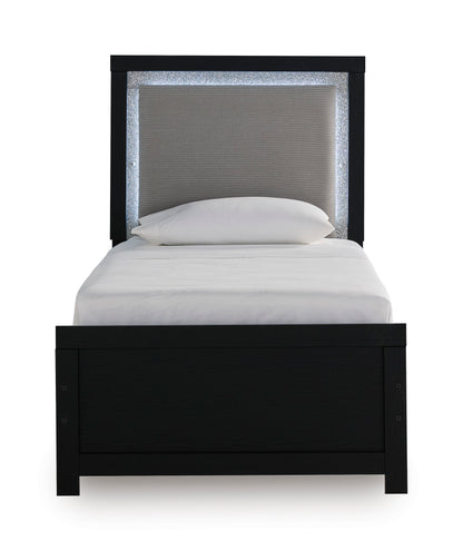 Raechalla Upholstered Panel Bed