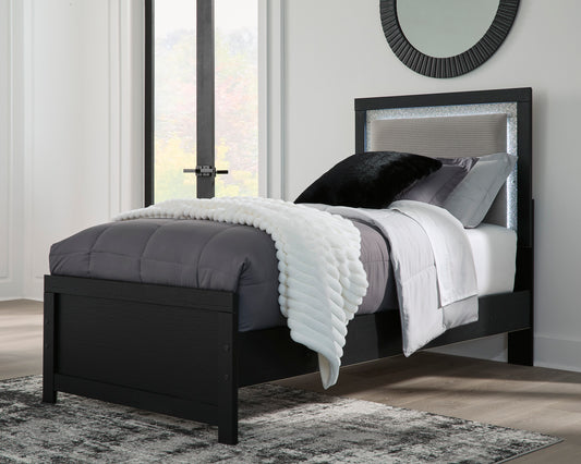 Raechalla Upholstered Panel Bed - alternate view