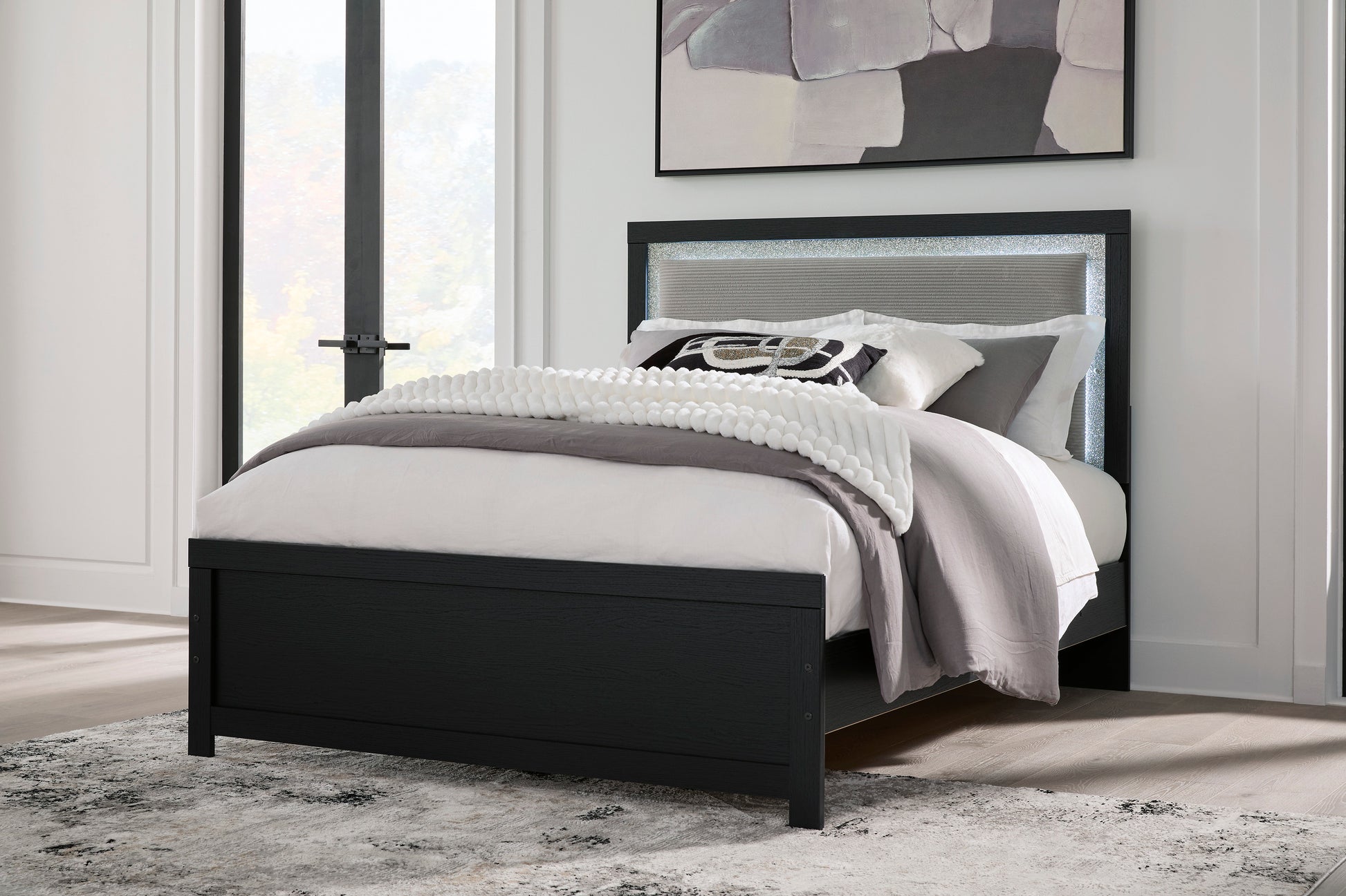 Raechalla Upholstered Panel Bed