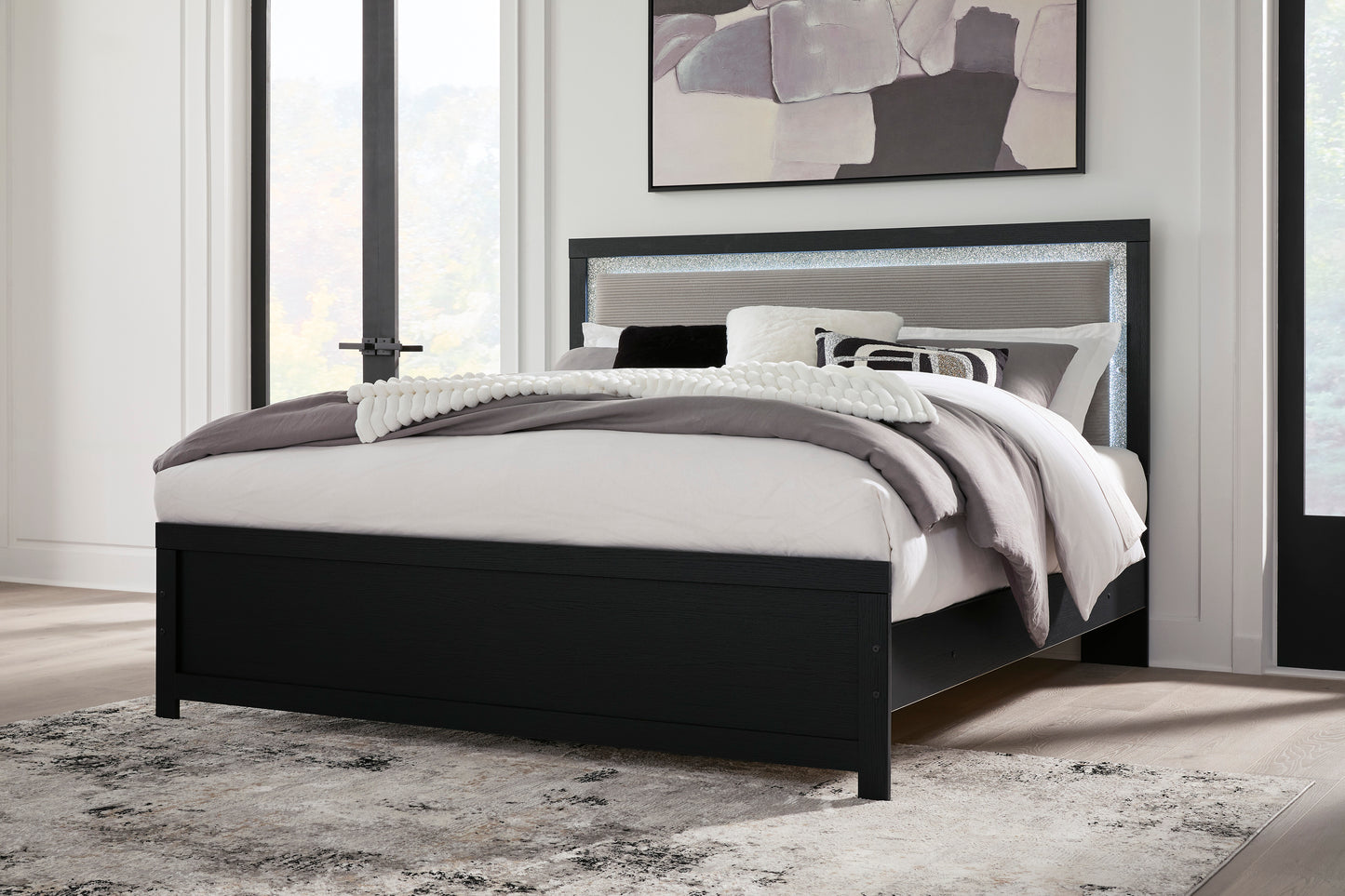 Raechalla Upholstered Panel Bed