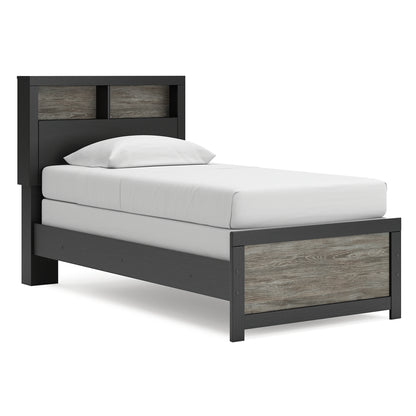 Ashley Jonnifer Bookcase Bed Twin Gray Black