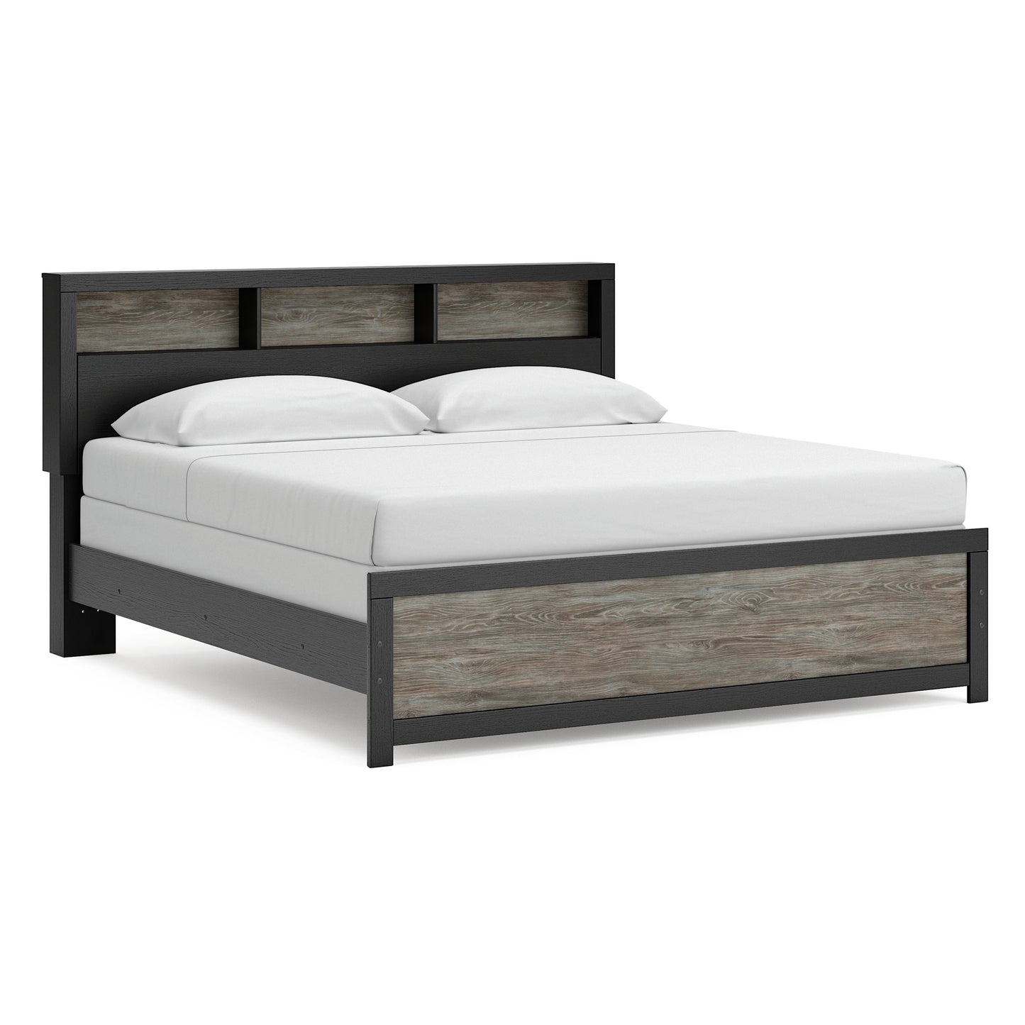 Ashley Jonnifer Bookcase Bed King Gray Black