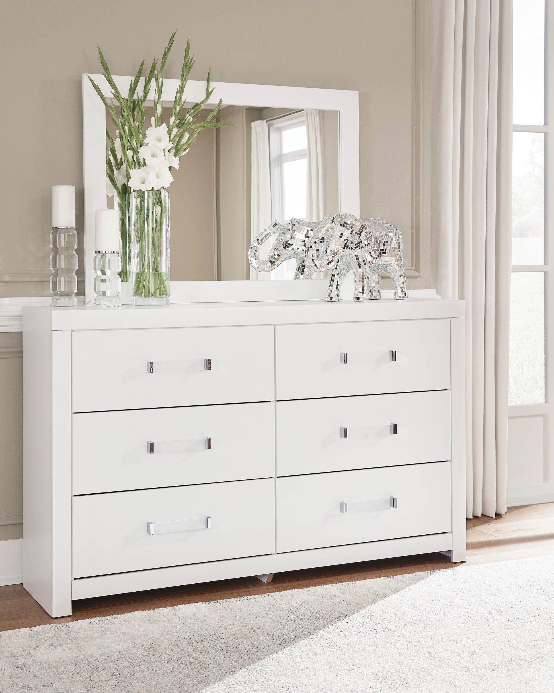 Ashley Raechalla Dresser and Mirror