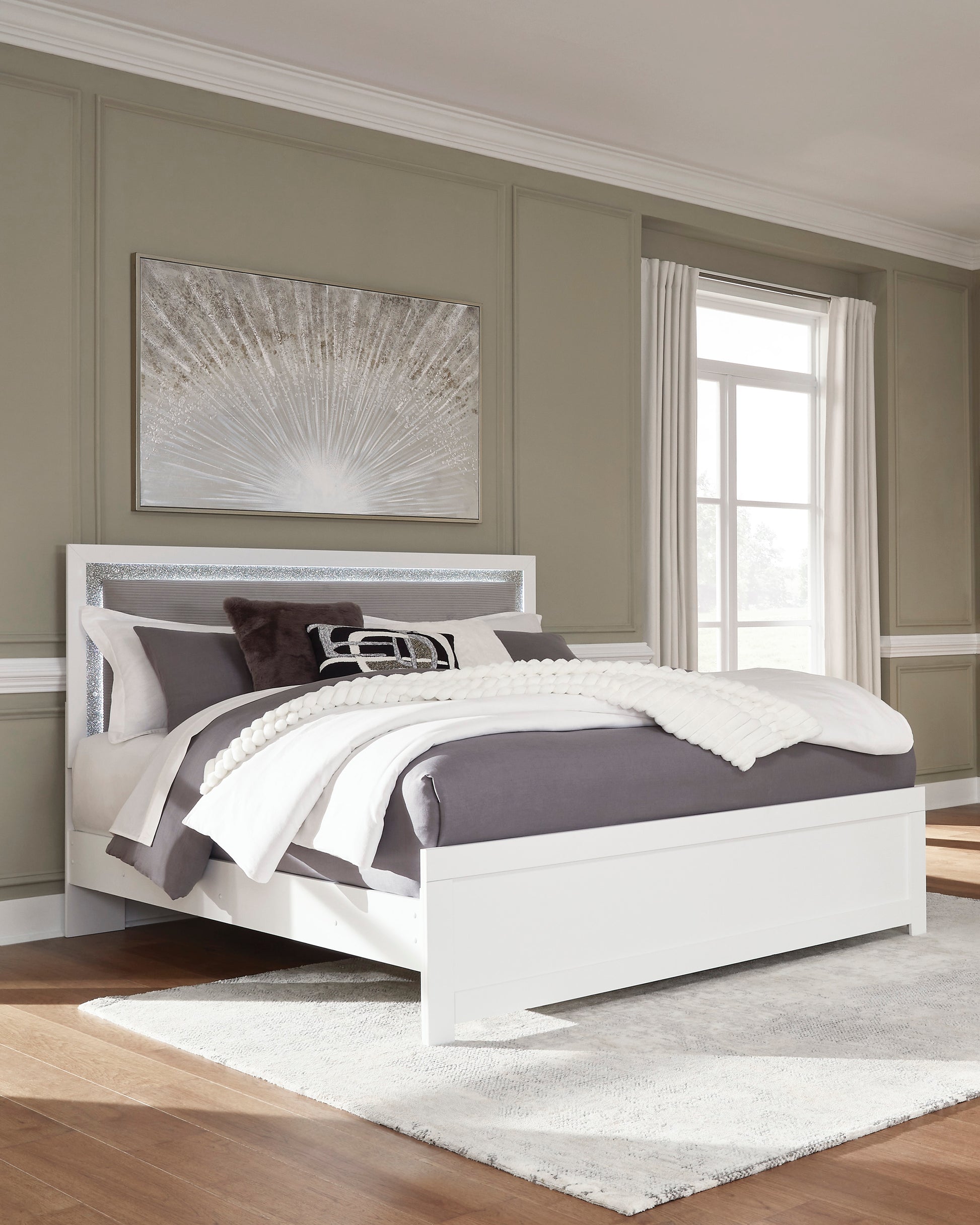Raechalla Upholstered Panel Bed