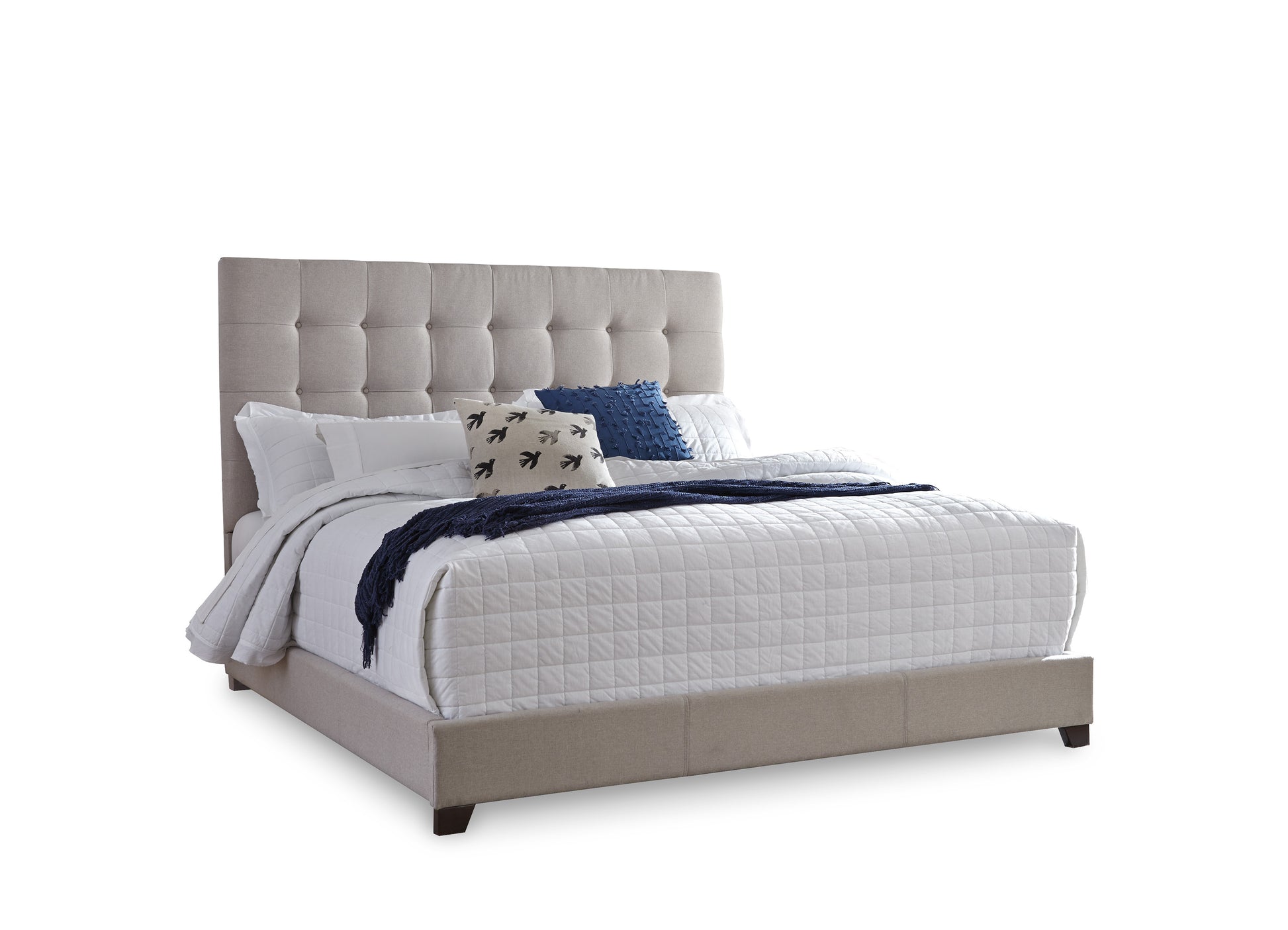 Dolante King Upholstered Bed Beige